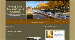 Desktop Screenshot of cornerstonefuneralchapel.com